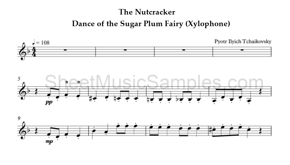 The Nutcracker - Dance of the Sugar Plum Fairy (Xylophone)