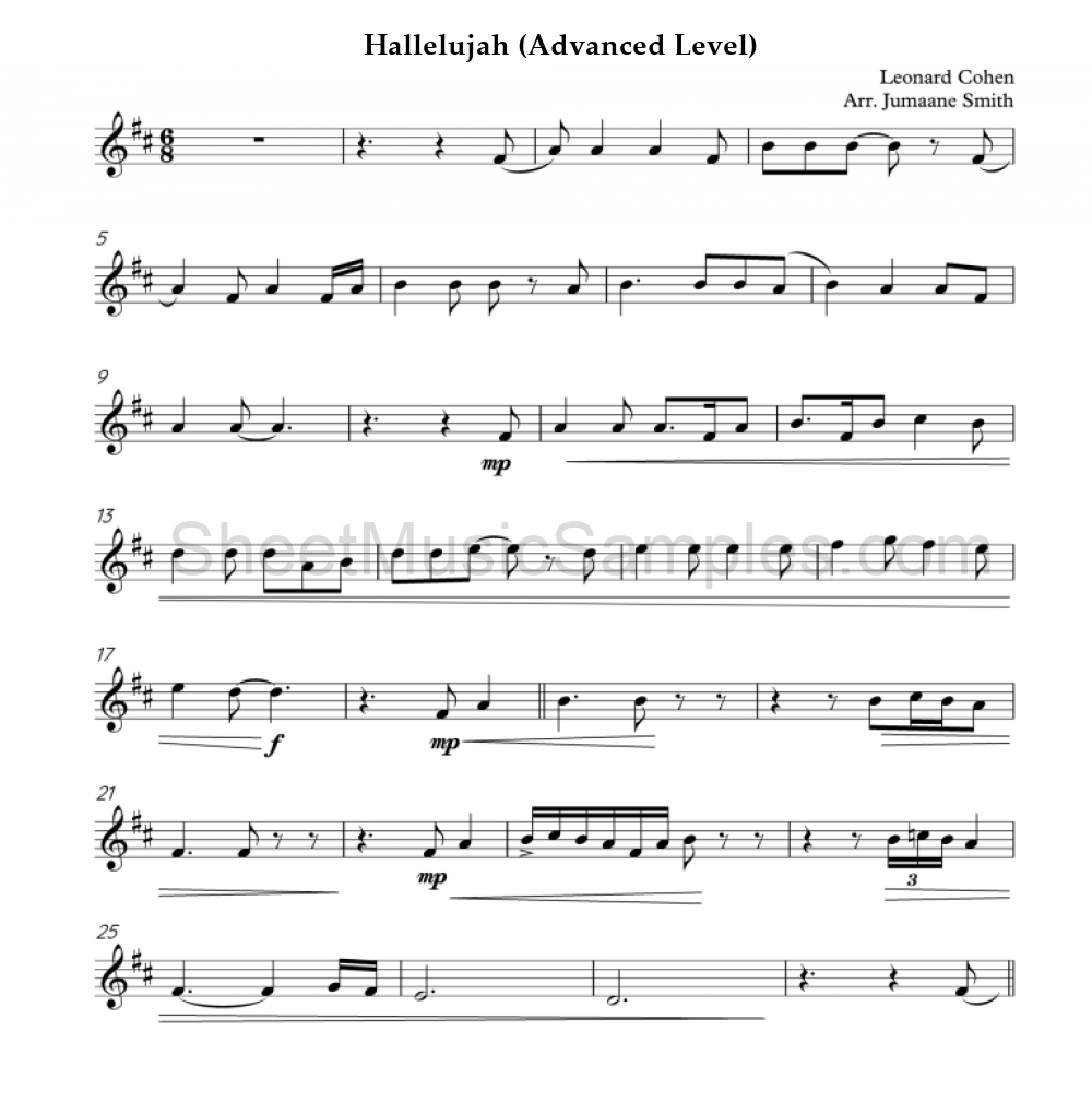 Hallelujah (Advanced Level)