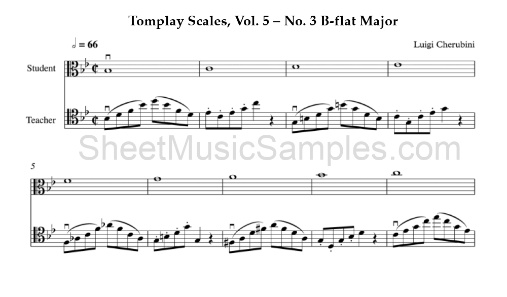 Tomplay Scales, Vol. 5 – No. 3 B-flat Major