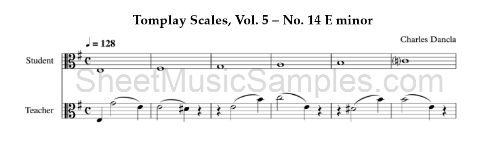 Tomplay Scales, Vol. 5 – No. 14 E minor