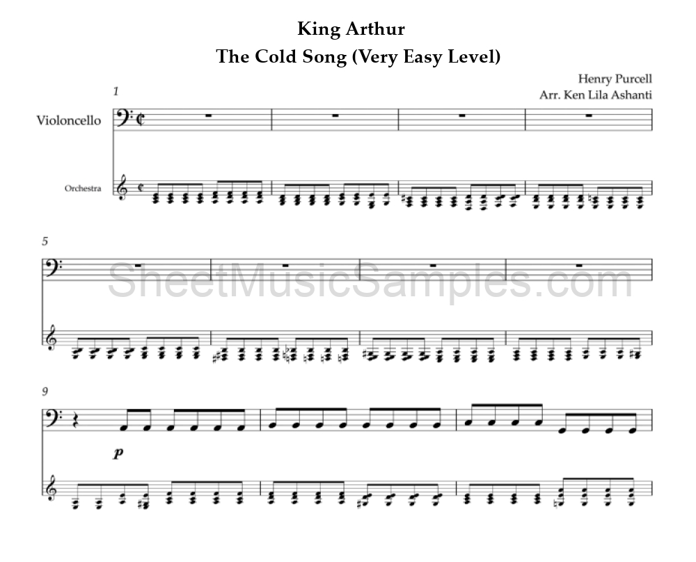 King Arthur - The Cold Song (Very Easy Level)