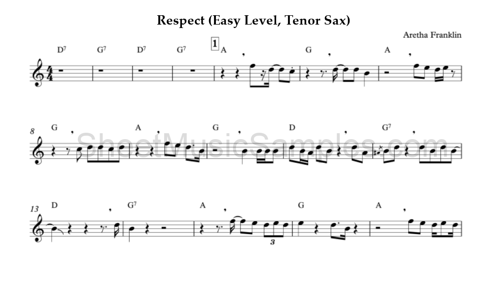 Respect (Easy Level, Tenor Sax)