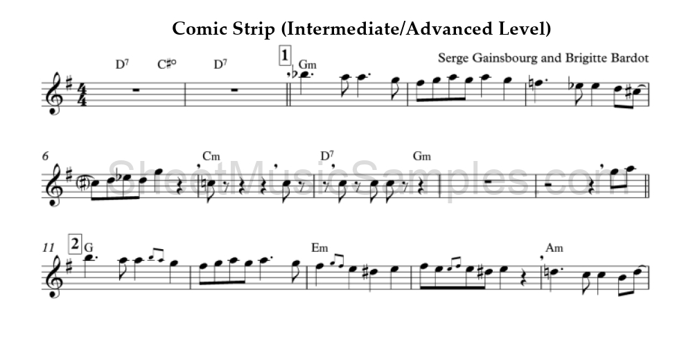 Comic Strip (Intermediate/Advanced Level)