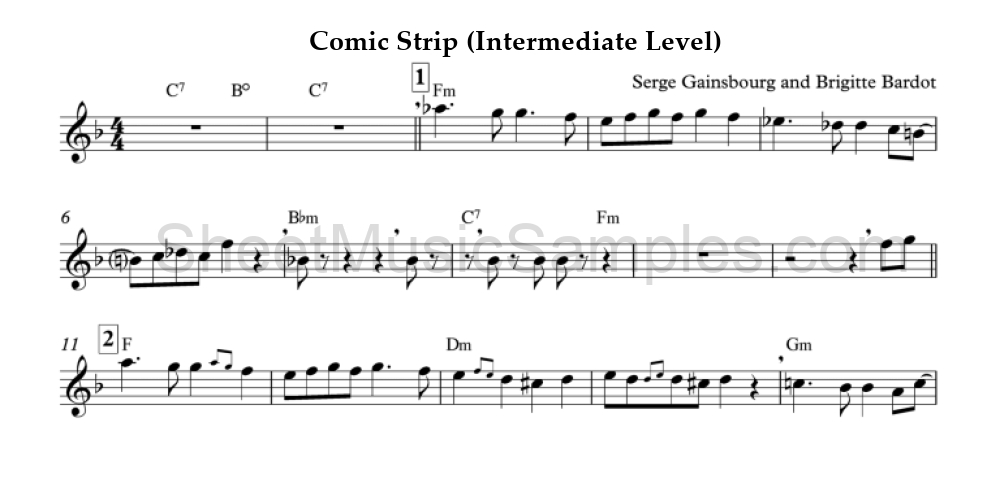 Comic Strip (Intermediate Level)