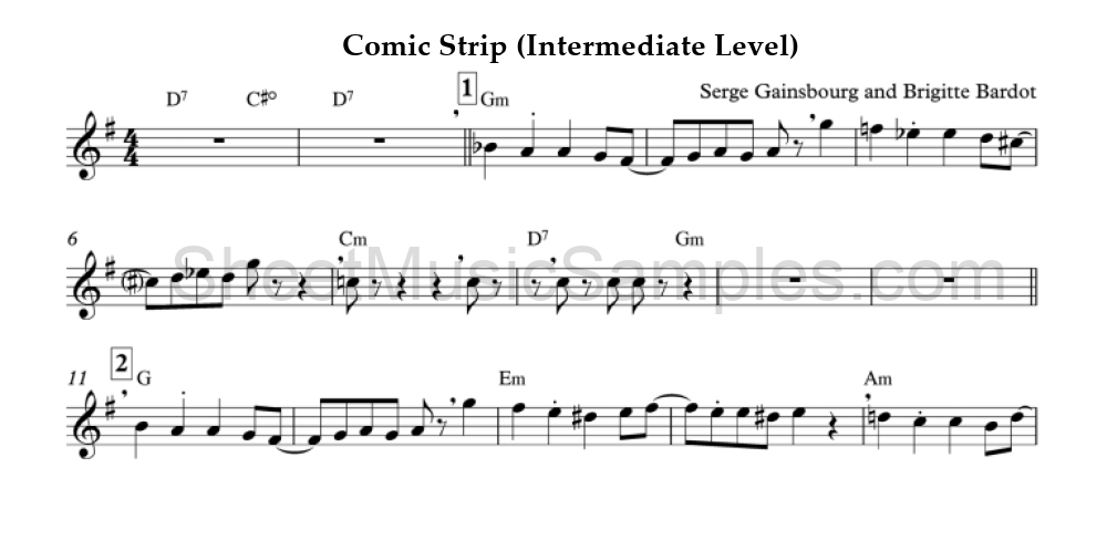 Comic Strip (Intermediate Level)