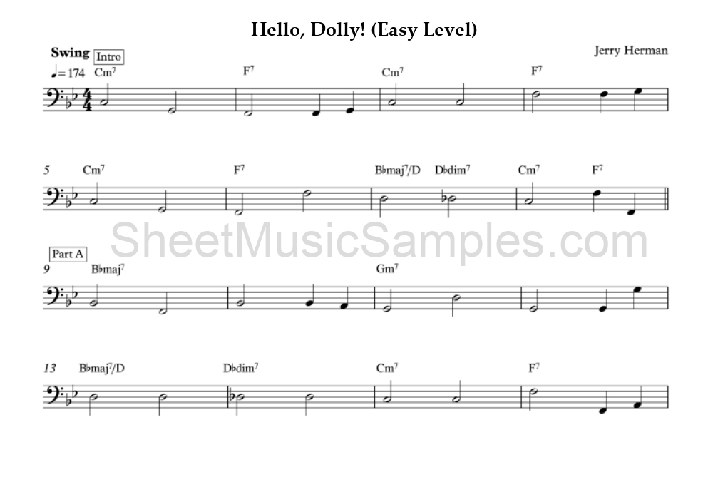 Hello, Dolly! (Easy Level)