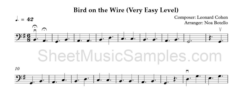 Bird on the Wire (Very Easy Level)