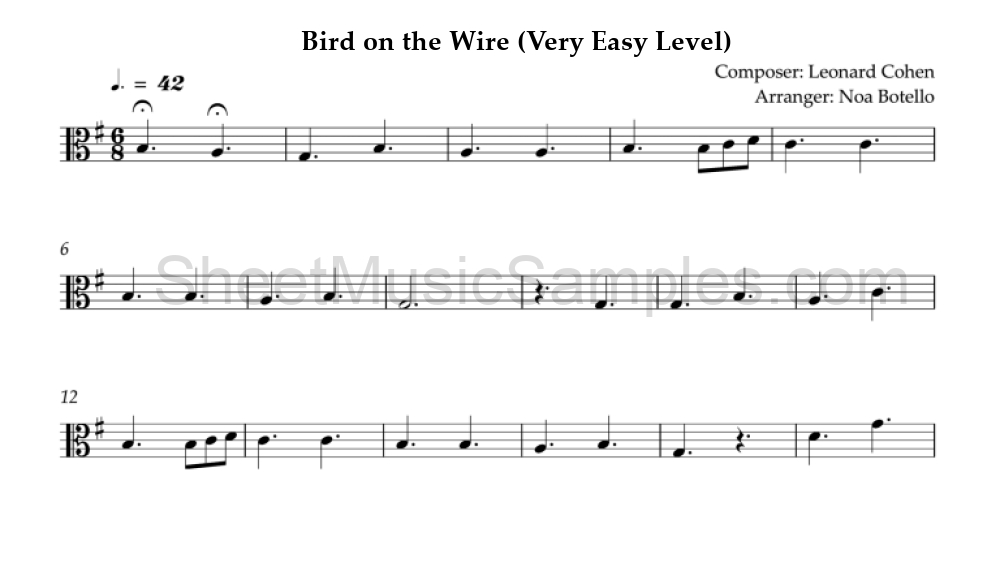 Bird on the Wire (Very Easy Level)