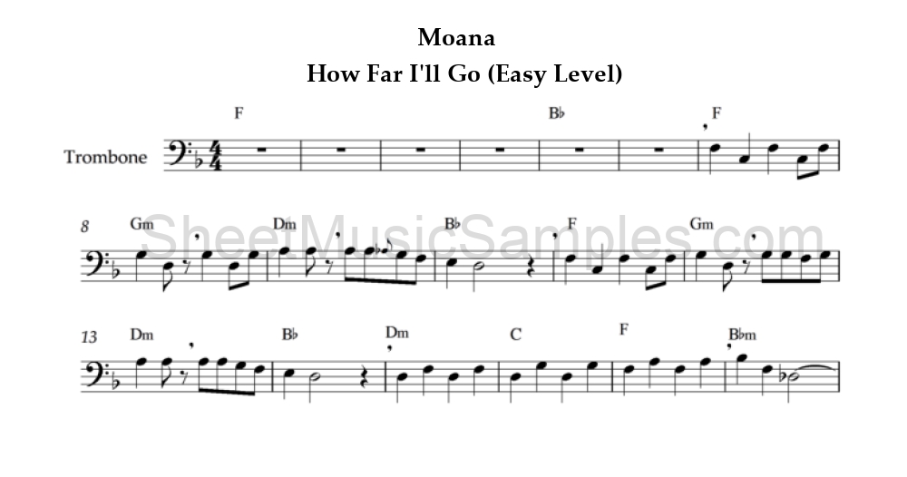 Moana - How Far I'll Go (Easy Level)