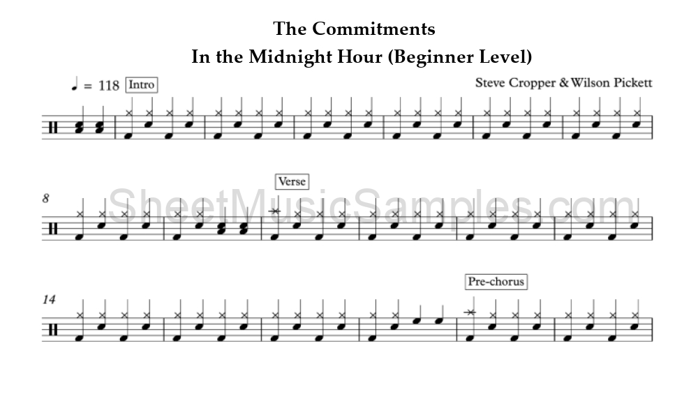 The Commitments - In the Midnight Hour (Beginner Level)