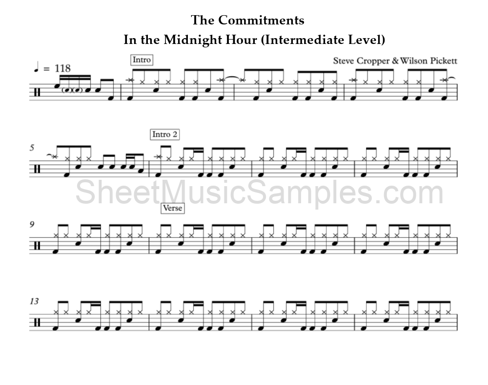 The Commitments - In the Midnight Hour (Intermediate Level)