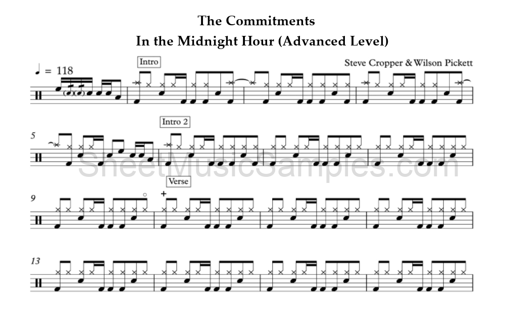 The Commitments - In the Midnight Hour (Advanced Level)