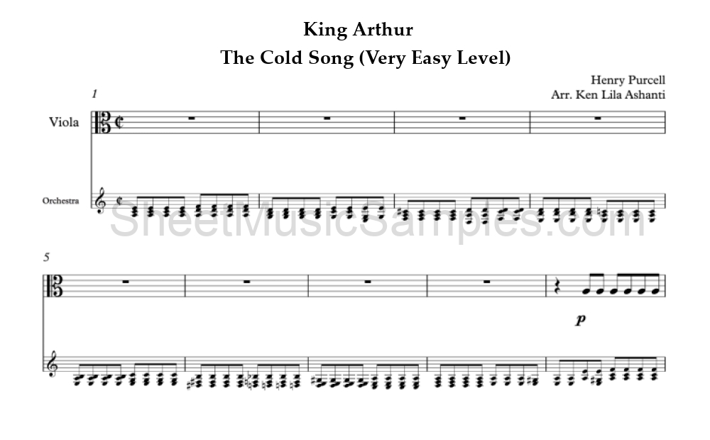 King Arthur - The Cold Song (Very Easy Level)