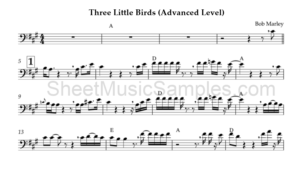 Three Little Birds (Advanced Level)