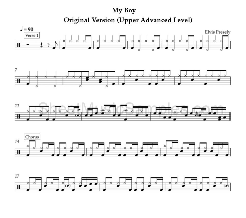 My Boy - Original Version (Upper Advanced Level)