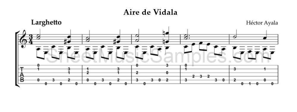 Aire de Vidala