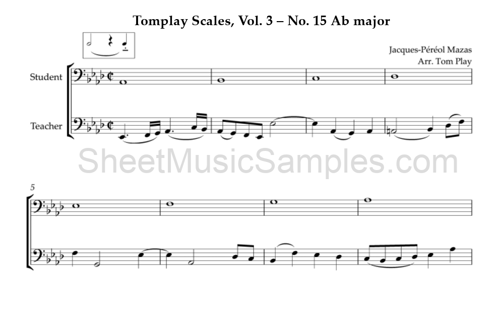 Tomplay Scales, Vol. 3 – No. 15 Ab major