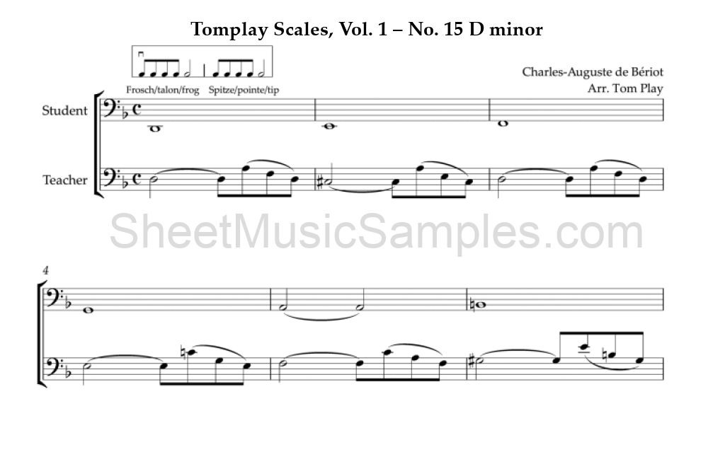 Tomplay Scales, Vol. 1 – No. 15 D minor