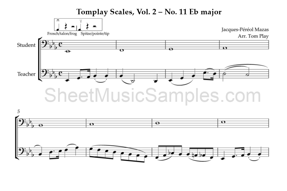 Tomplay Scales, Vol. 2 – No. 11 Eb major