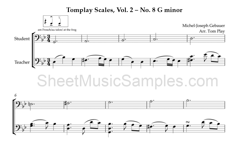 Tomplay Scales, Vol. 2 – No. 8 G minor