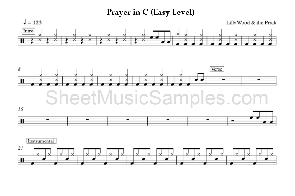 Prayer in C (Easy Level)