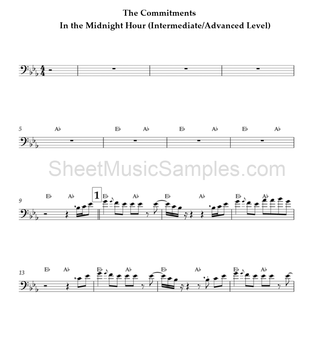 The Commitments - In the Midnight Hour (Intermediate/Advanced Level)