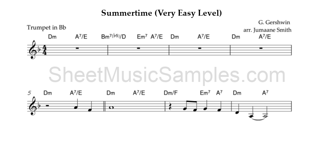 Summertime (Very Easy Level)