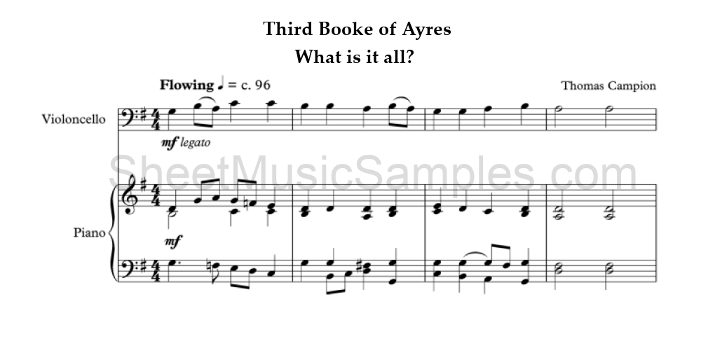 Third Booke of Ayres - What is it all?