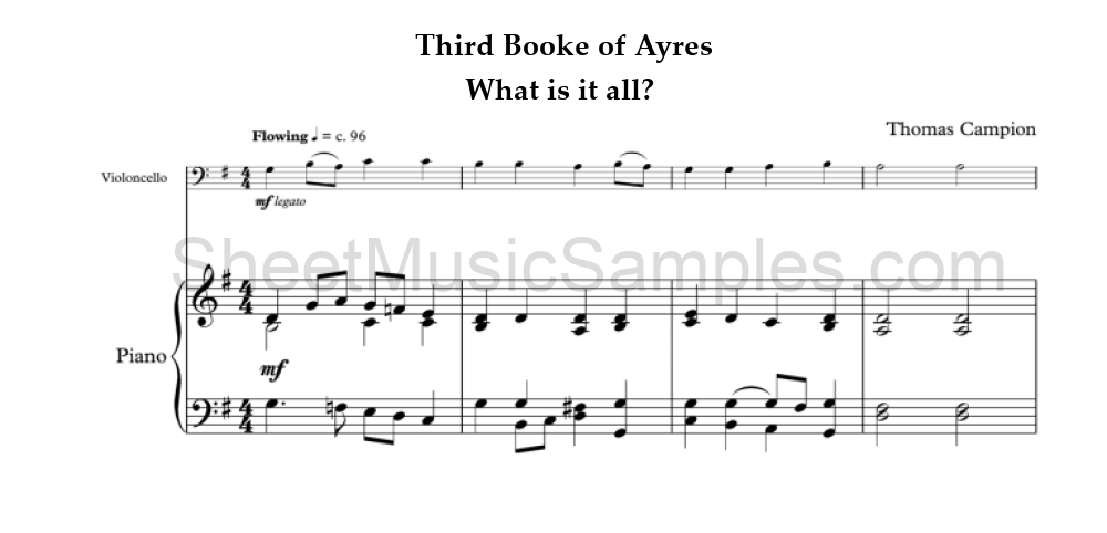 Third Booke of Ayres - What is it all?