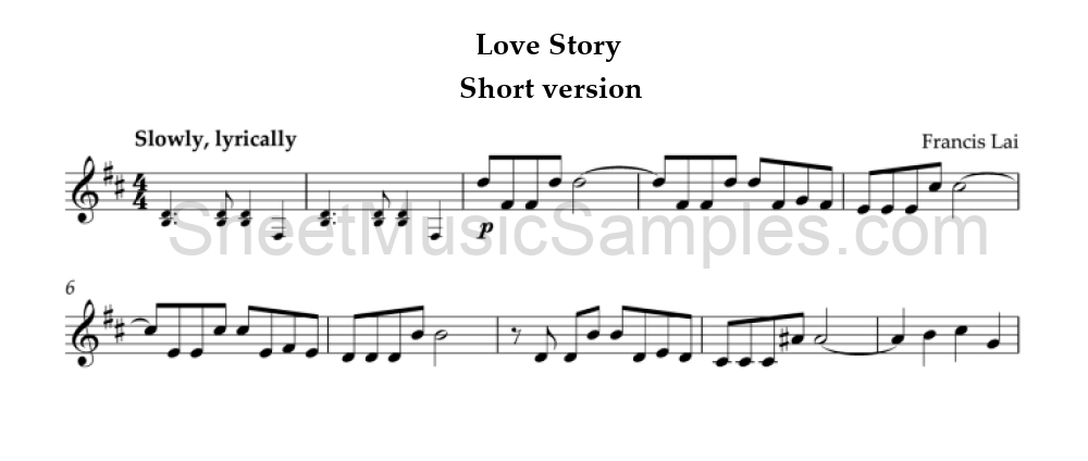 Love Story - Short version