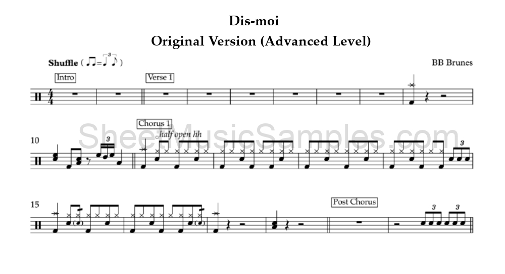 Dis-moi - Original Version (Advanced Level)