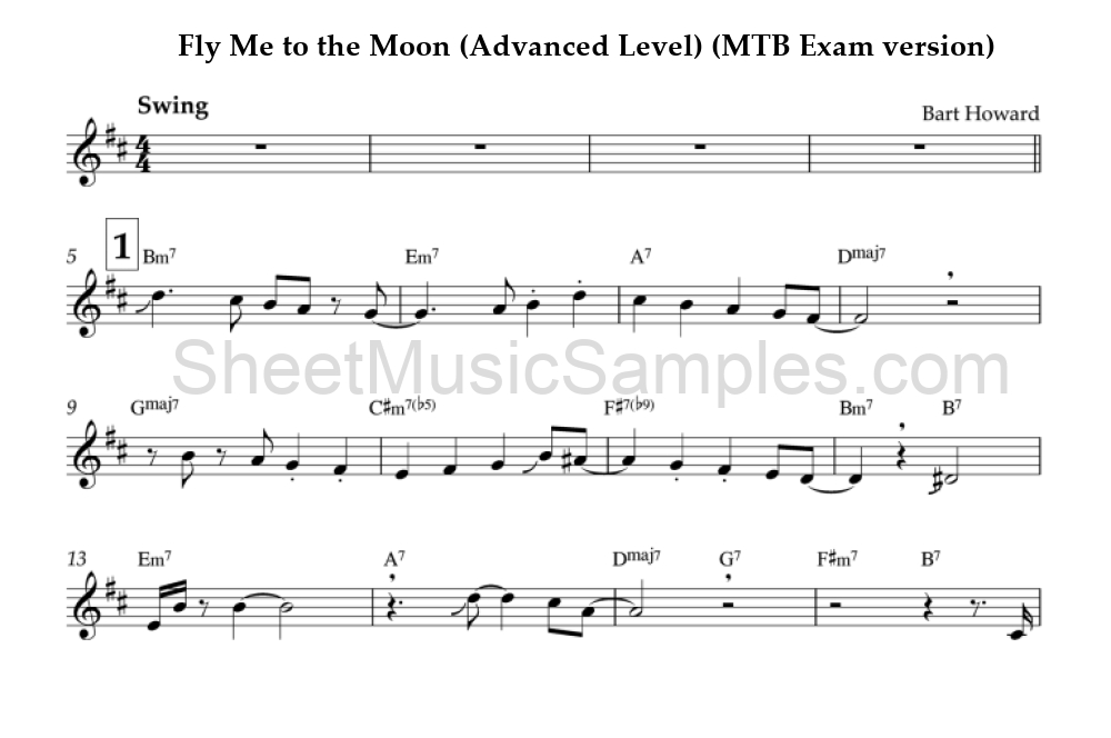 Fly Me to the Moon (Advanced Level) (MTB Exam version)