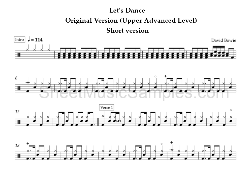 Let's Dance - Original Version (Upper Advanced Level) - Short version