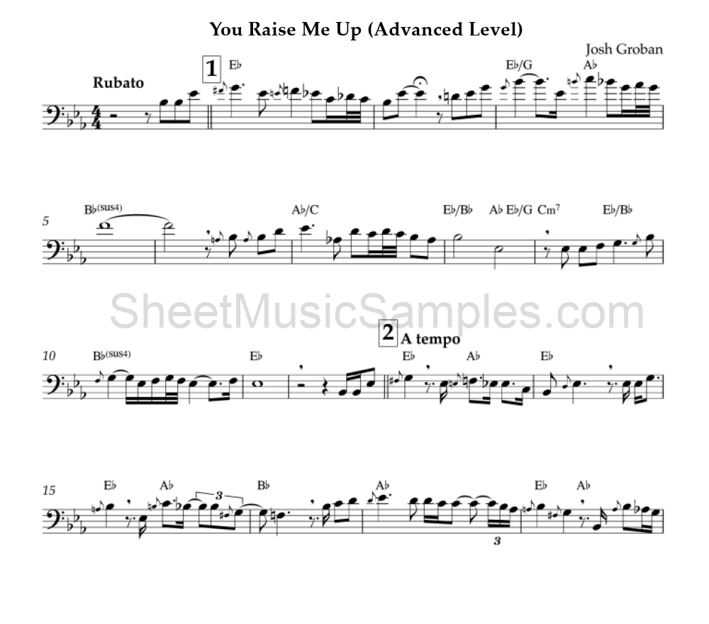 You Raise Me Up (Advanced Level)