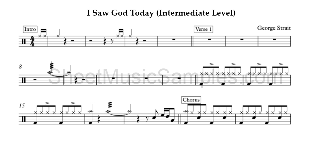 I Saw God Today (Intermediate Level)