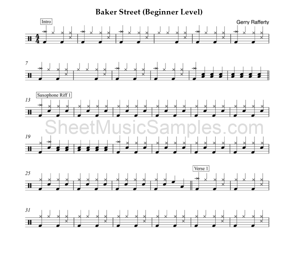 Baker Street (Beginner Level)