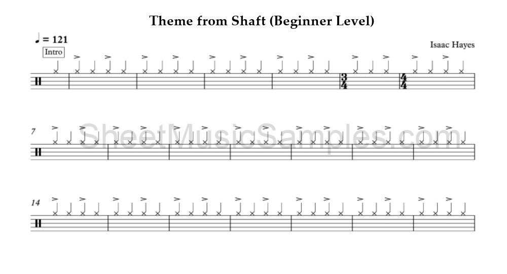 Theme from Shaft (Beginner Level)