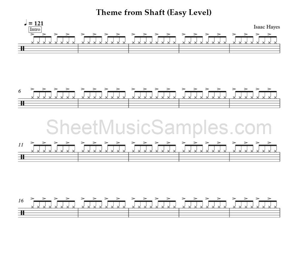 Theme from Shaft (Easy Level)