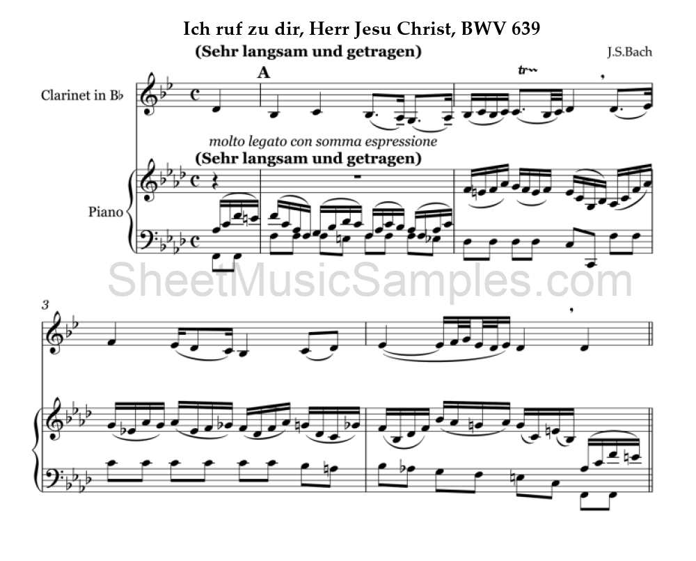 Ich ruf zu dir, Herr Jesu Christ, BWV 639