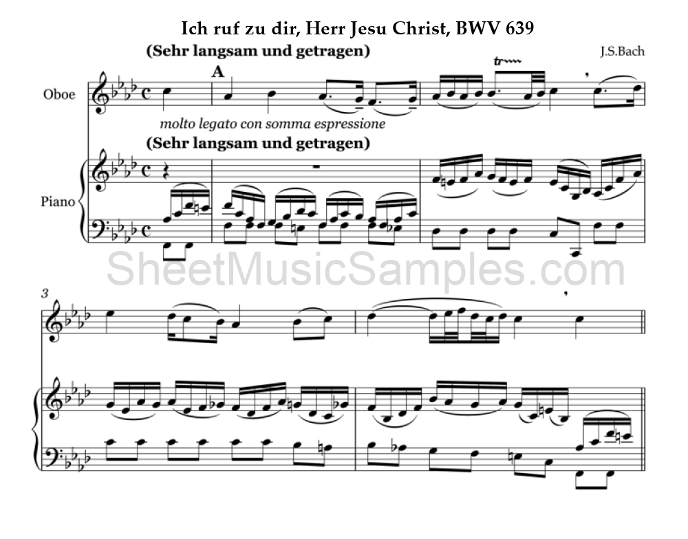 Ich ruf zu dir, Herr Jesu Christ, BWV 639