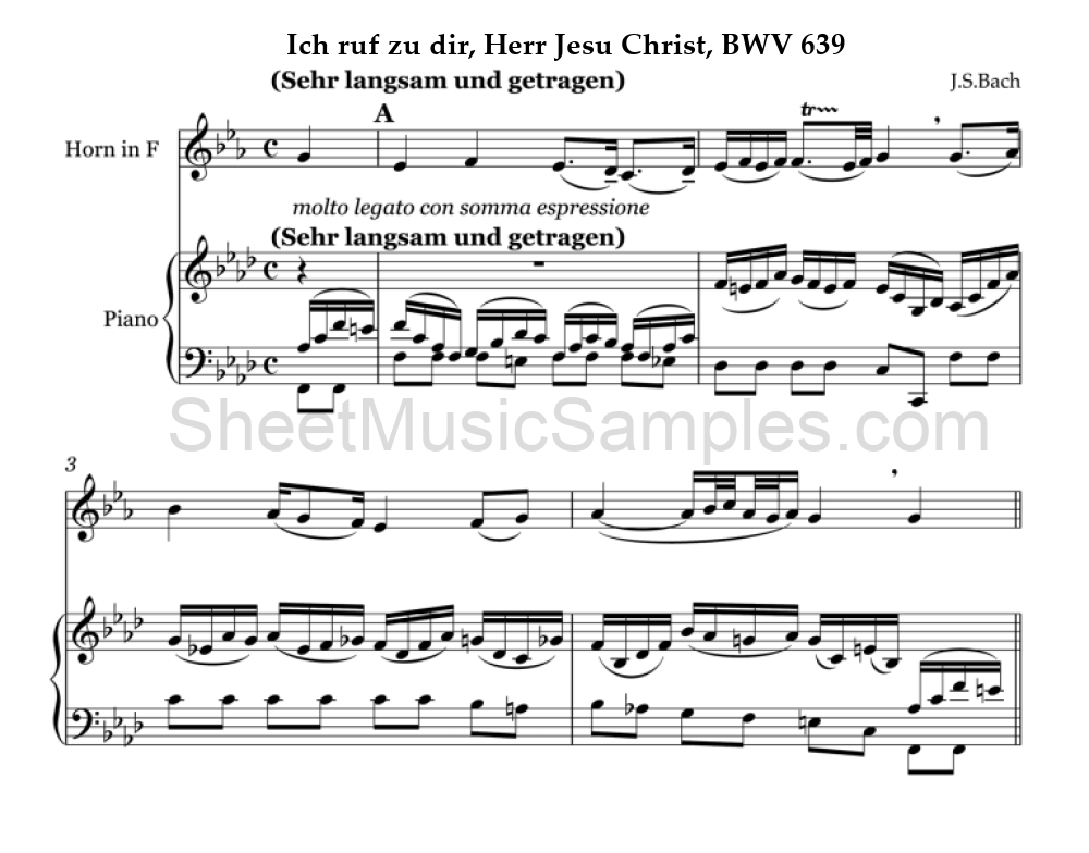 Ich ruf zu dir, Herr Jesu Christ, BWV 639