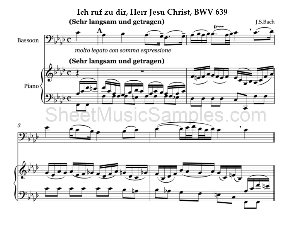 Ich ruf zu dir, Herr Jesu Christ, BWV 639