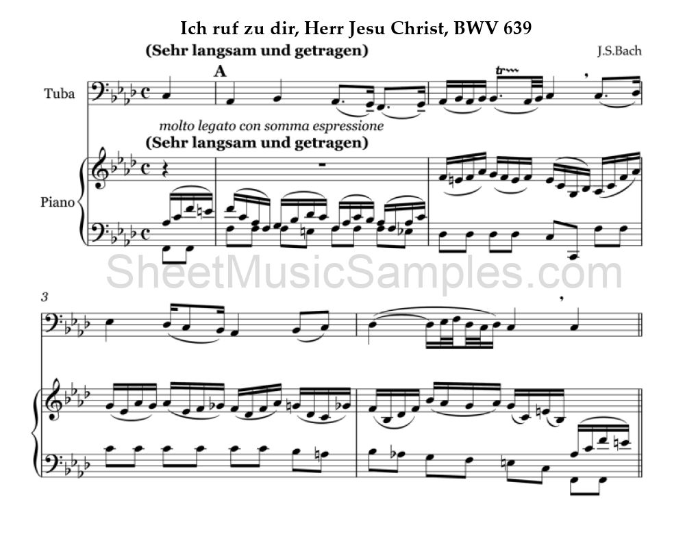 Ich ruf zu dir, Herr Jesu Christ, BWV 639