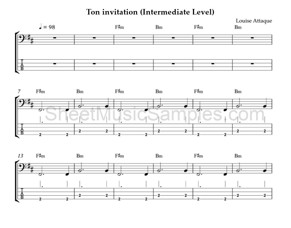 Ton invitation (Intermediate Level)