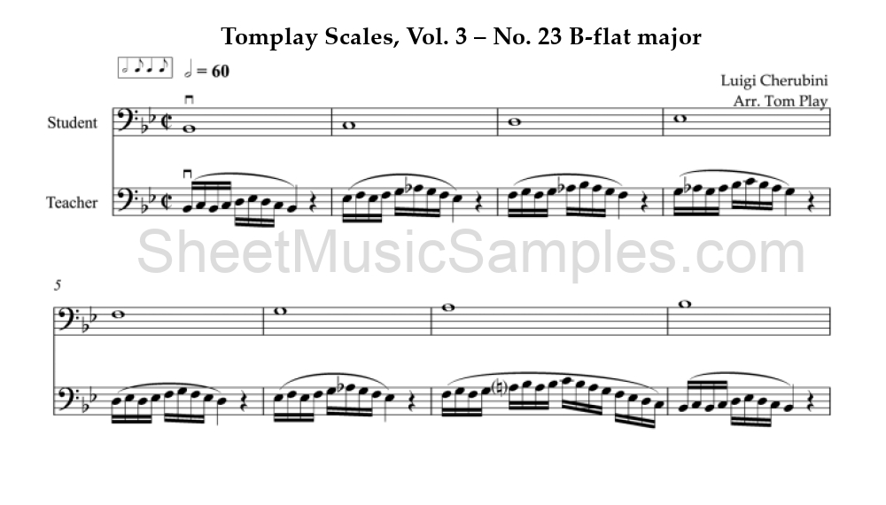 Tomplay Scales, Vol. 3 – No. 23 B-flat major