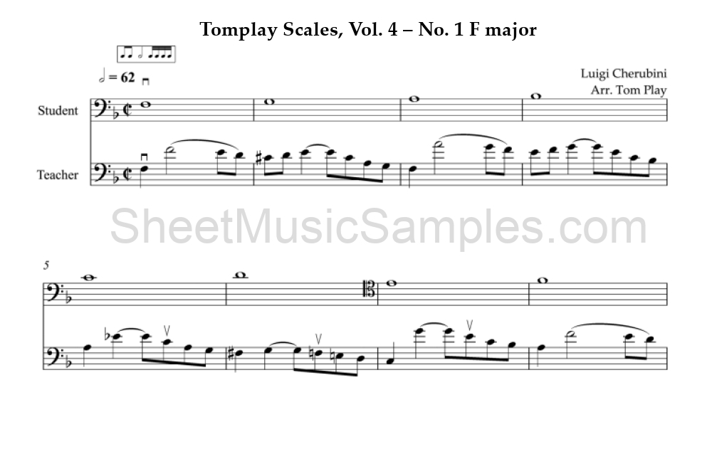 Tomplay Scales, Vol. 4 – No. 1 F major