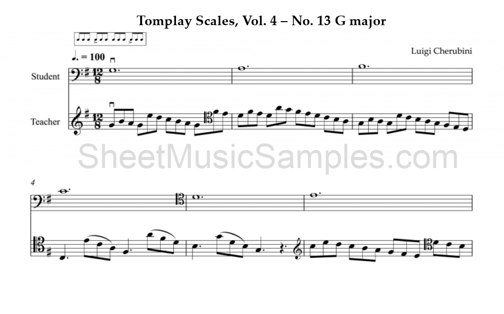 Tomplay Scales, Vol. 4 – No. 13 G major