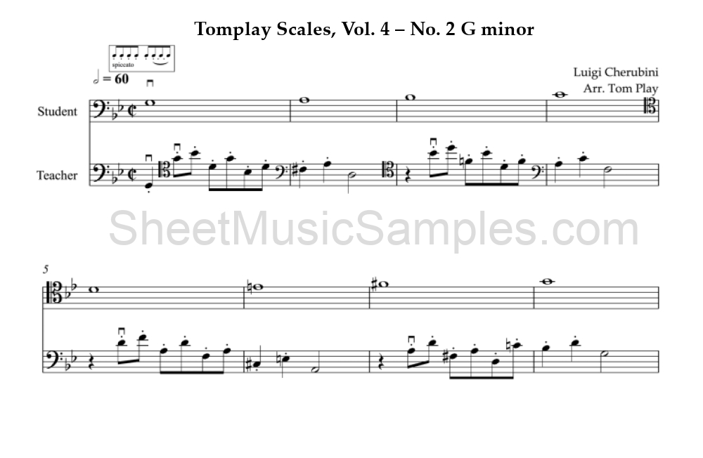 Tomplay Scales, Vol. 4 – No. 2 G minor