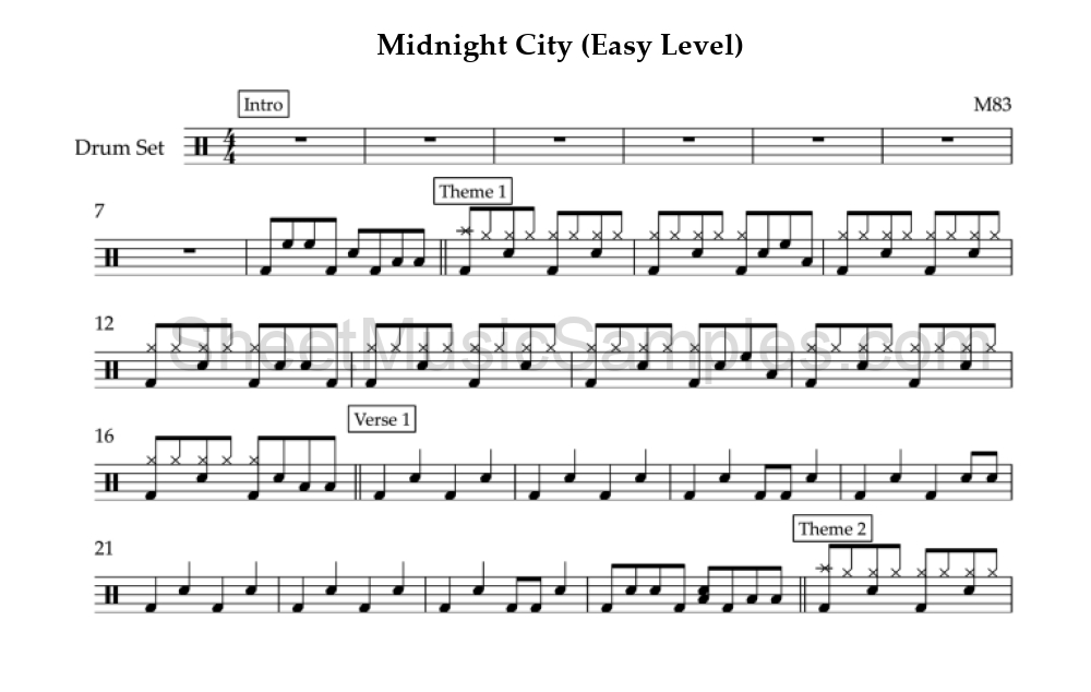 Midnight City (Easy Level)