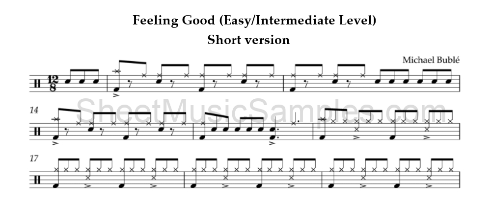 Feeling Good (Easy/Intermediate Level) - Short version